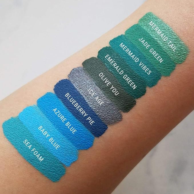 Aromi Azure Blue Matte Liquid Lipstick, Bright Blue Lip Color, Vegan, Cruelty-free, Long-lasting, Waterproof Lipstick, Handmade (Azure Blue)
