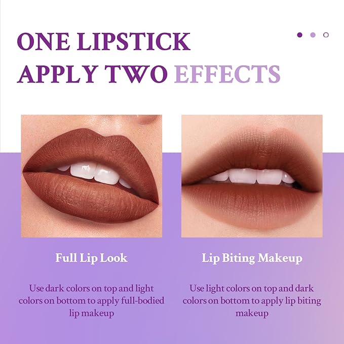 Double Colors 2 in 1 Lipstick and Lip Long