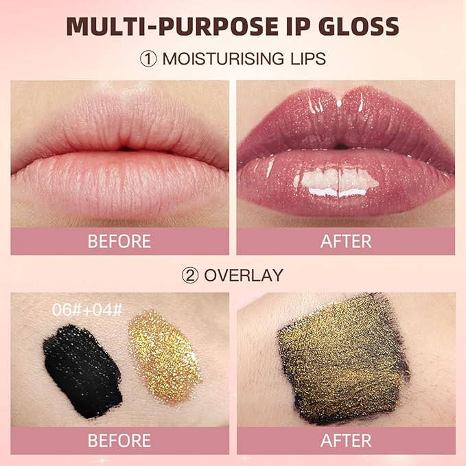 Shimmer Coating Tint Liquid Lipstick, Pink Moisturizing Pearl Coating