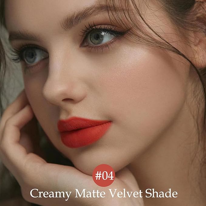 Boobeen Soft Matte Velvet Lip Glaze Liquid Lipstick Glaze