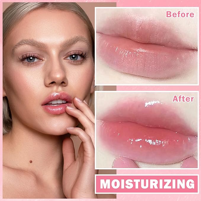 AWCCXMYM 3Pcs Color Changing Lipstick Lip Oil Glow Changing