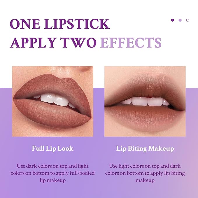 Double Colors 2 in 1 Lipstick and Lip Long