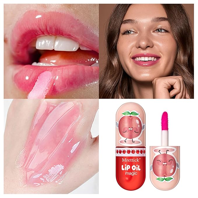 3PCS Lip Gloss,Hydrating Lip Oil Tinted Set | Gloss,Hydrating