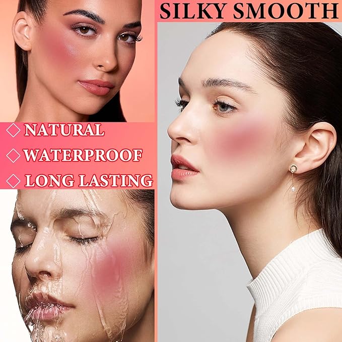 Matte Soft Liquid Blush,Waterproof Long Lasting Moisturizing Velvet Blushes Makeup(#05)