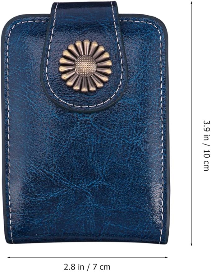 VALICLUD Makeup Bag with Mirror Hand Held Mirror Bag