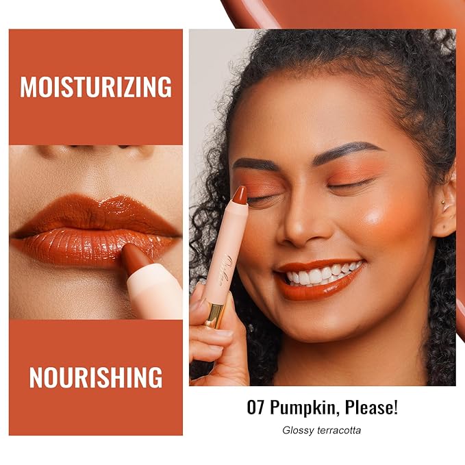 Oulac Orange Lipstick - Moisturizing Lipstick Tinted Lip 48g