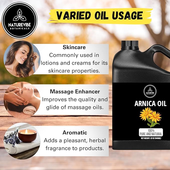 Naturevibe Botanicals Arnica Oil 32 Ounces