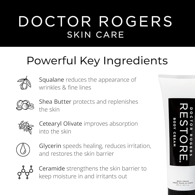 Doctor Rogers Hydrating Body Cream, Unscented