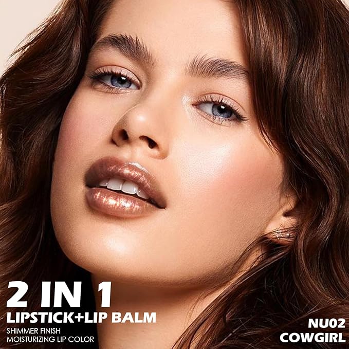 FOCALLURE Moisturizing Shiny Lipstick,Pearl Shimmery Finish,Hydrating Tinted Lip
