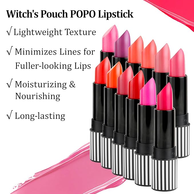 Witch's Pouch Moisturizing Lipstick, S18 Mandarin Red - Moisturizing