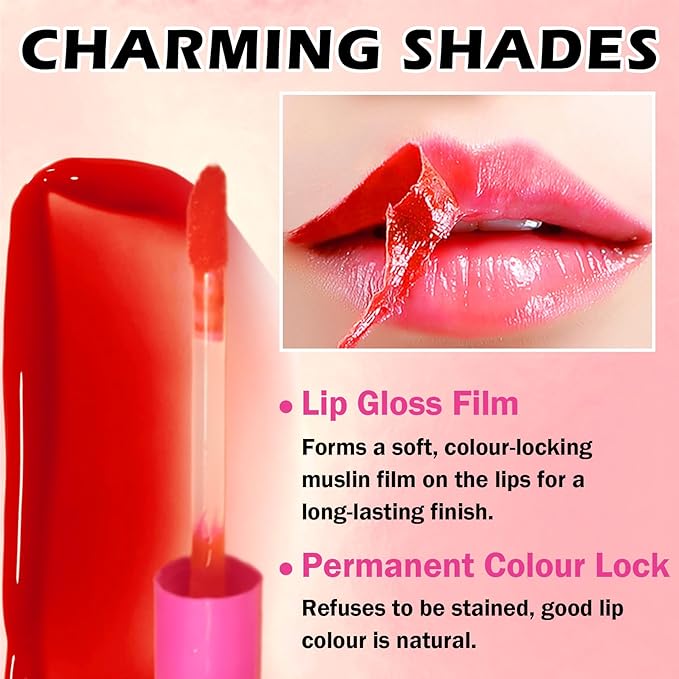 6 Colors Lip Stain Peel Off Lip Tint Long