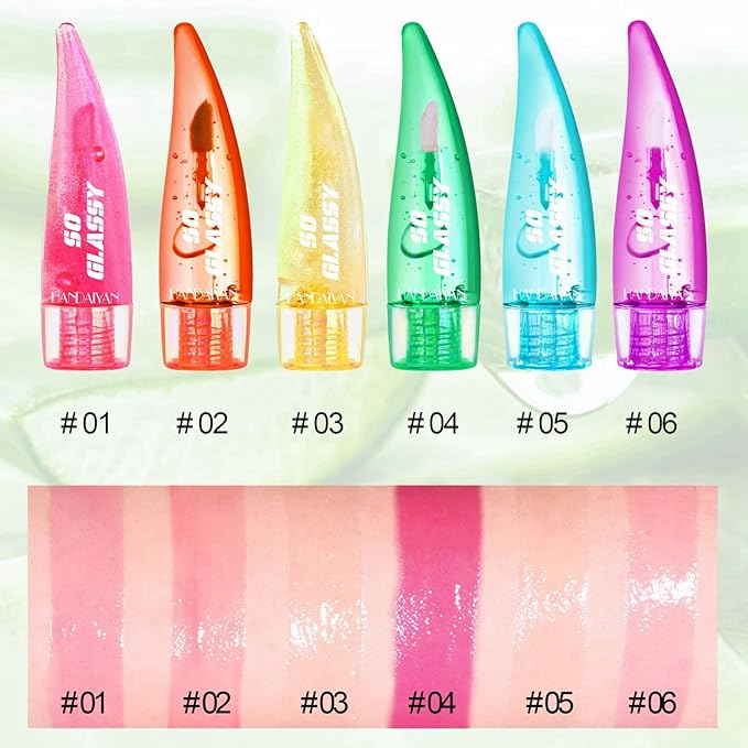 Aloe Vera Lip Balm Gift Set, 6 Pack Gift