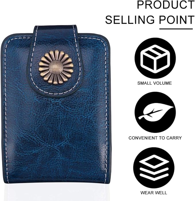 VALICLUD Makeup Bag with Mirror Hand Held Mirror Bag