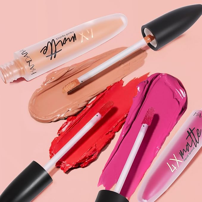 4X Matte Lipstick for Women, Waterproof Liquid Makeup Lipgloss