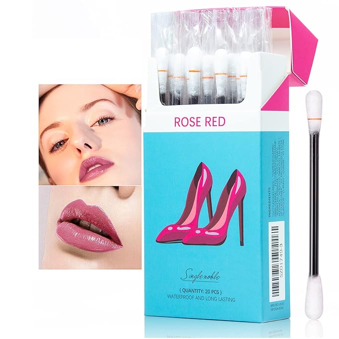 Tattoo Lipstick, 20 Pcs Tattoo Lipstick cotton swab,