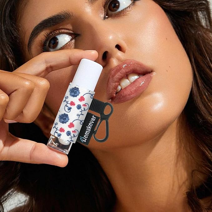 4 Pack Compact Clip-On Chapstick Holder Balm