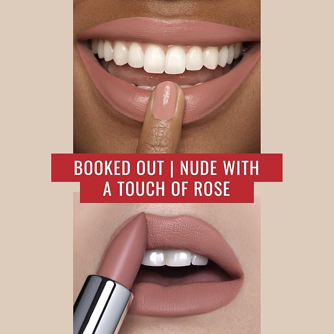 Runway Rogue 90s Vibe Lipstick, Moisturizing Matte Nude-Rose Rogue