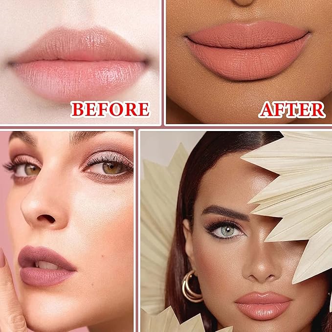 Liquid Lipstick Set, 3 Colors Matte Long-Lasting Wear, Long-Lasting