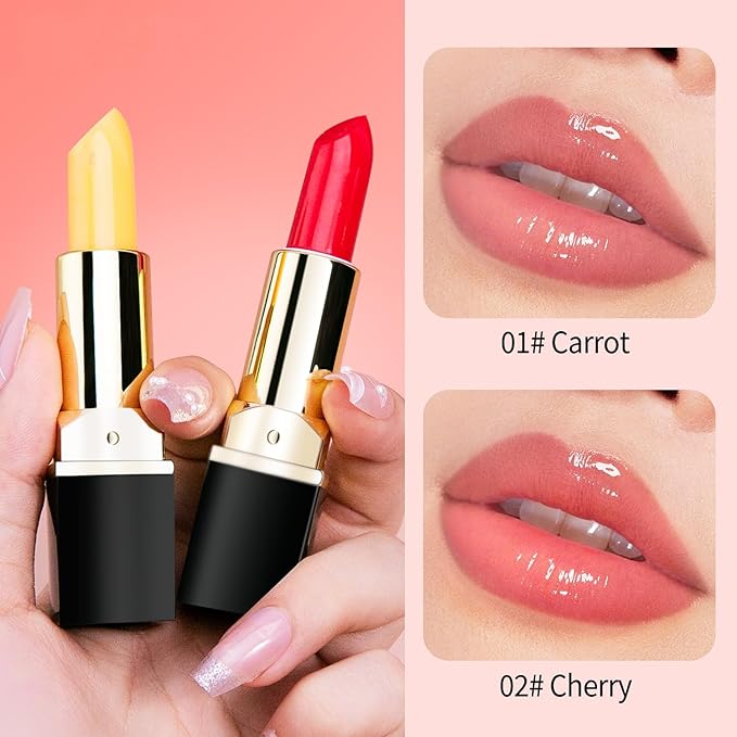 Color Changing Lipstick 2 Pack Tinted Lip Balm Changing