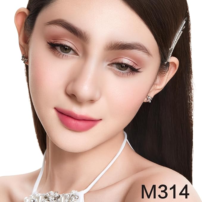 Valentine's Day Gift Matte Lipstick Set Hydrating Lip Color Makeup, Highly Pigmented Lipstick with Moisturizing Formula, Lightweight, Smooth (3count)