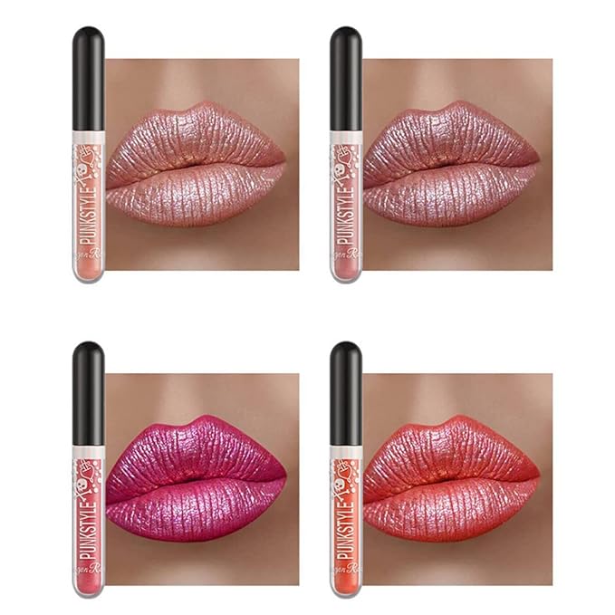 12Pcs Long-Lasting Matte Nude Lip Gloss Lipstick Lip Long-Lasting