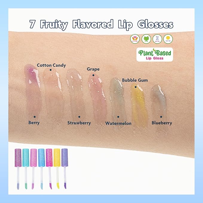 Townley Girl Super Sparkly Lip Gloss Set Featuring Lip