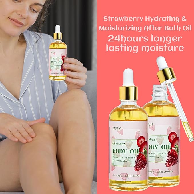 MR.A 2 Pack Strawberry Body Oil