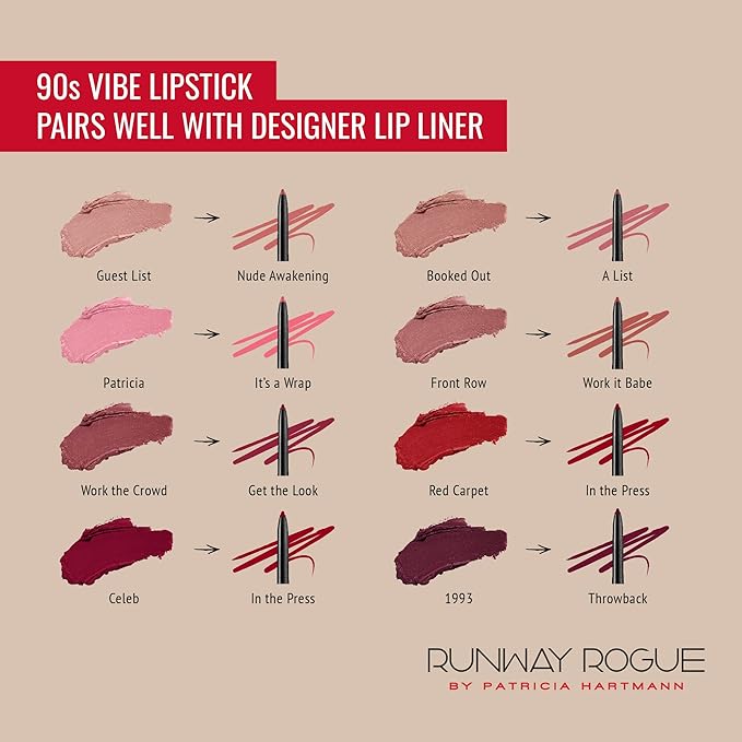 Runway Rogue 90s Vibe Lipstick, Moisturizing Matte Nude-Rose Rogue