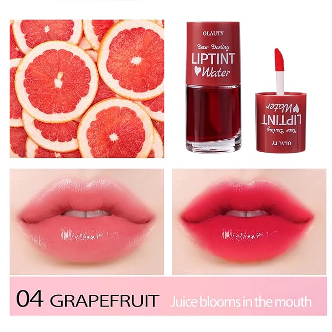 Water Tint Lip Stain, Korean Lip Gloss Vivid Gloss
