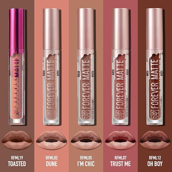 Ruby Kisses Forever Matte Liquid Lipstick 5 Pack RFML02&05&07&12&19