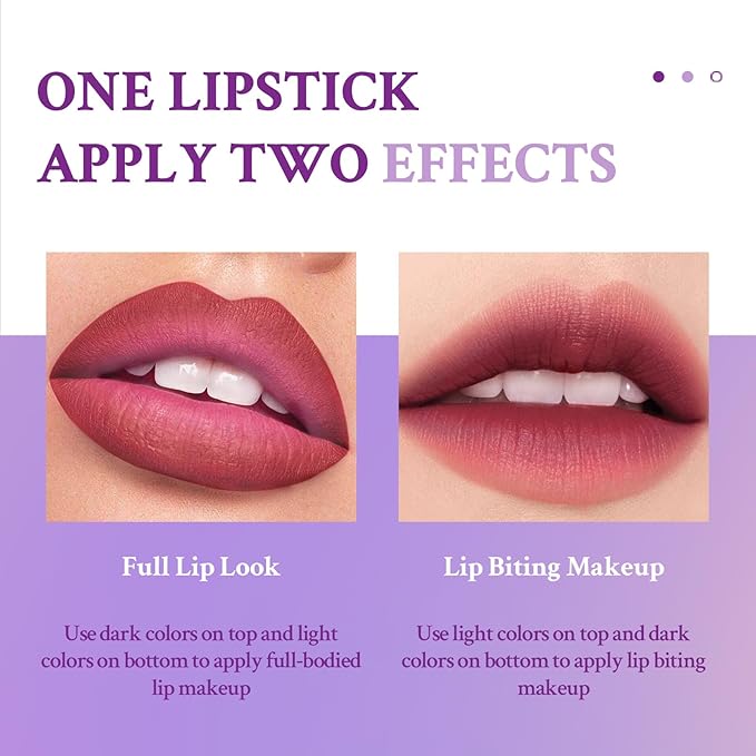 Double Colors 2 in 1 Lipstick and Lip Long