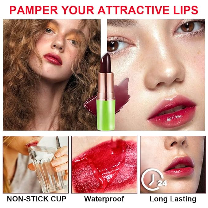 BINGBRUSH Color Changing Lipstick Queen,PH Mood Long Lasting BINGBRUSH