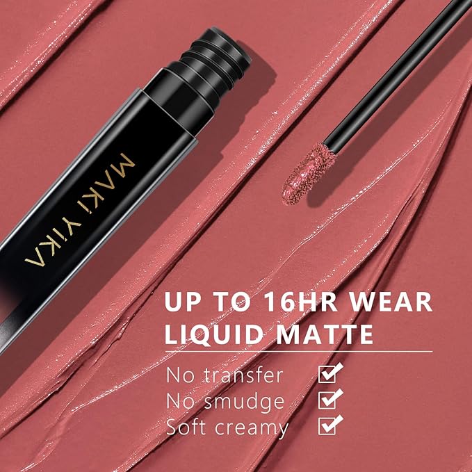MAKI YIKA Red Lipstick for Women, Red Pink Lipstick