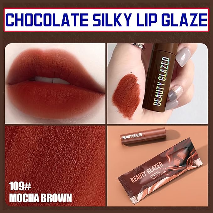 MIELIKKI Chocolate Matte Liquid Lipstick, Long Lasting Lip Long