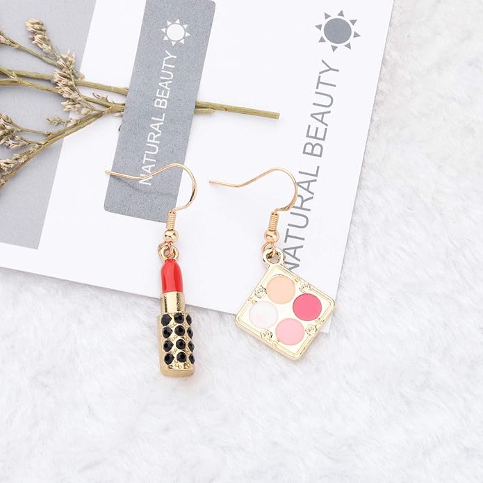 WSNANG Lipstick 3D Earrings Estheticians Gift Makeup Artist WSNANG