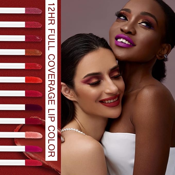 Matte Liquid Lipstick Set 24 Colors Shining Lip Shining