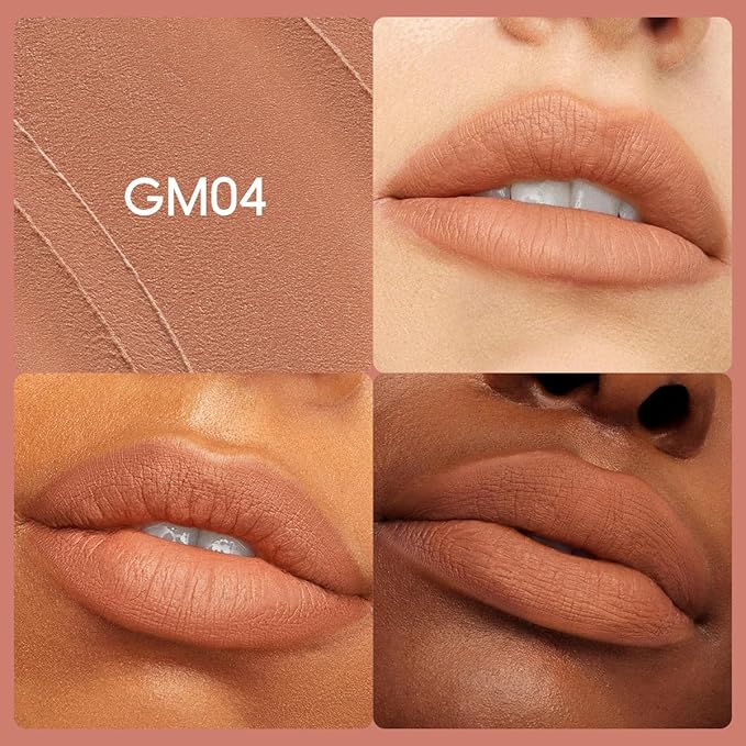 Velvet Matte Lipstick, High Pigment Lip Mud, Longwear, High