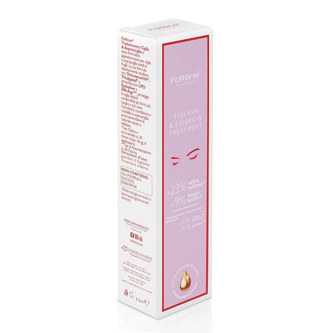 Foltene Eyelash & Eyebrow Treatment - Lash and Brow Serum w/Applicator - Stimulate Growth for Thicker Longer Fuller Eyelashes & Eyebrows - Strengthening & Protective Effect - Nutrition Conditioner