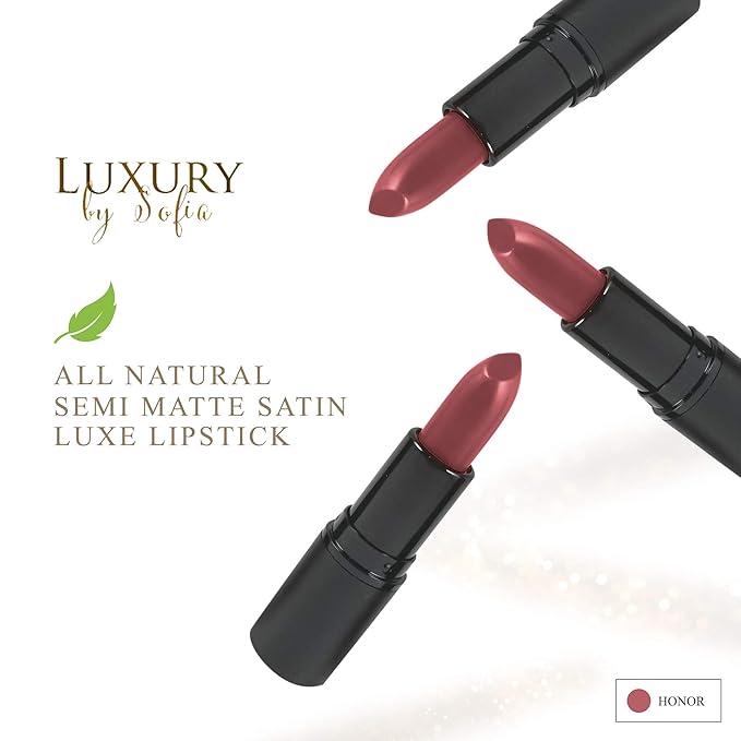 All Natural Lipstick, Semi Matte Lip Color, Moisturizing Moisturizing