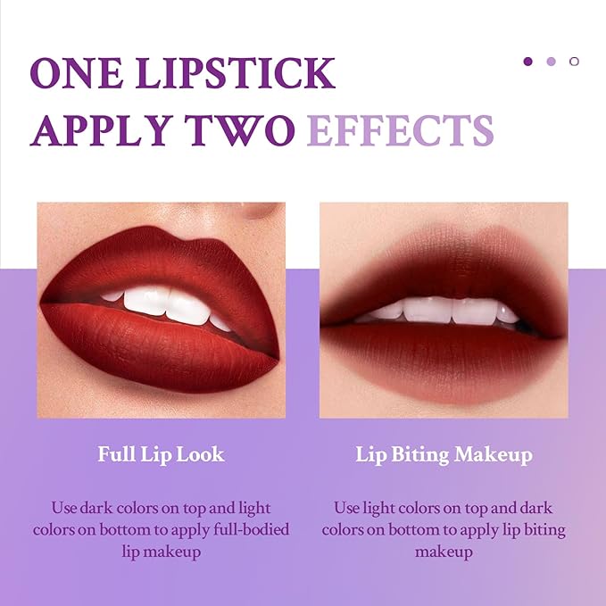 Double Colors 2 in 1 Lipstick and Lip Long