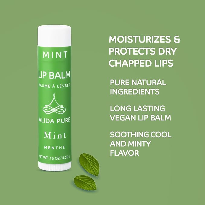 Mint Lip Balm Collection, Vegan Lip Lips,