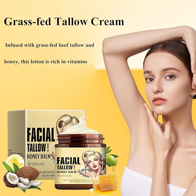 Whipped Beef Tallow and Honey Balm,