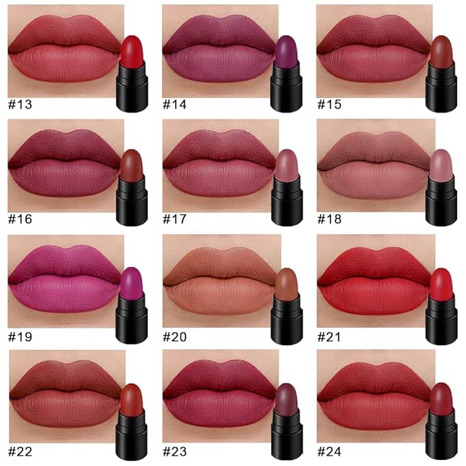 12 Capsule Pills Lipstick Mini Lip Stick Packs originales