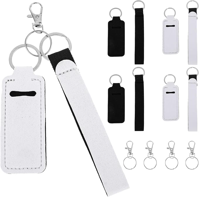 4 Pcs Keychain Chapstick Holder, Lipgloss Girls