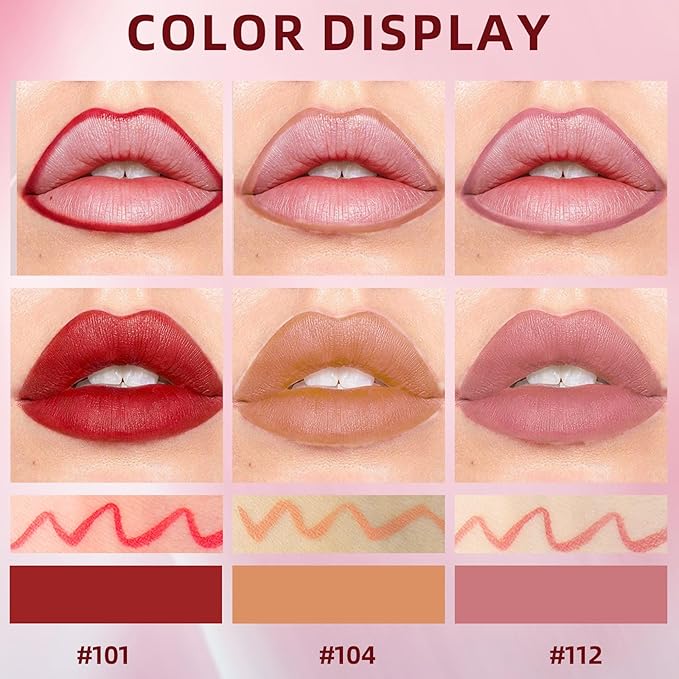 Lip Stain Marker, Matte Natural Red Liquid Lip Hydrating