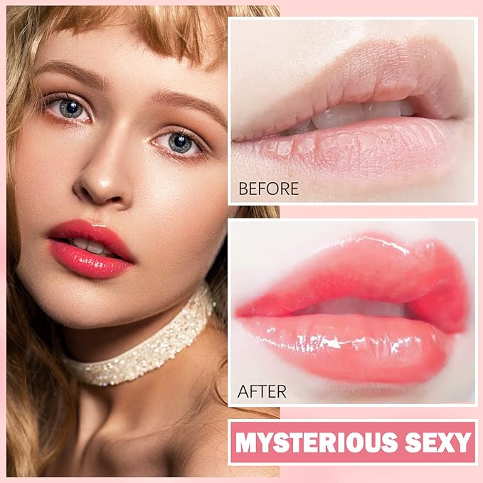 2PCS Lip Tint Stain Set, Velvet Lip Gloss Moisturizing Lip Stain Long Lasting Waterproof Liquid Lipstick Set Multipurpose Water Lip Stain Tint for Lip and Cheek Tint(05 & 06)