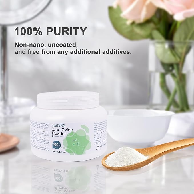 Zinc Oxide Powder, 16OZ 100% Purity,