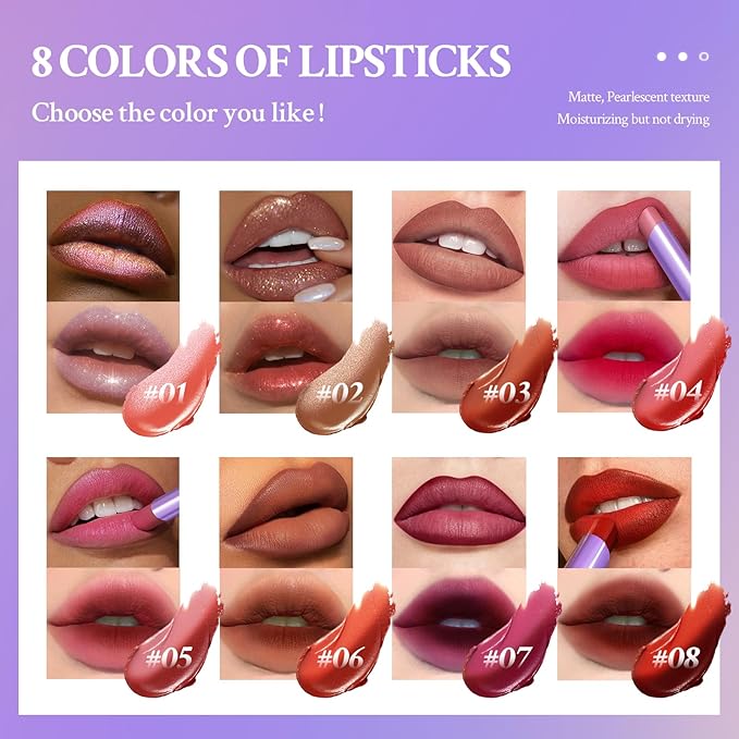 Double Colors 2 in 1 Lipstick and Lip Long