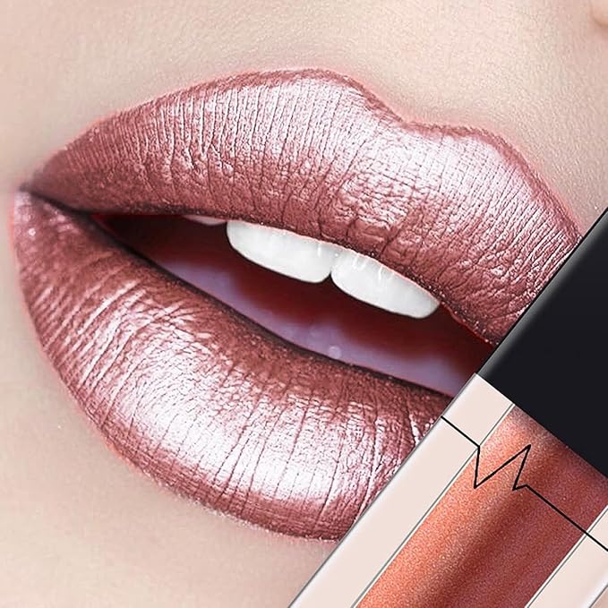 MAEPEOR Metallic Liquid Lipstick 24 Color Metal Diamond Long