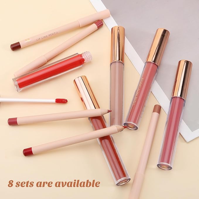 Boobeen Liquid Matte Lipstick and Lip Line Pencil Lipstick